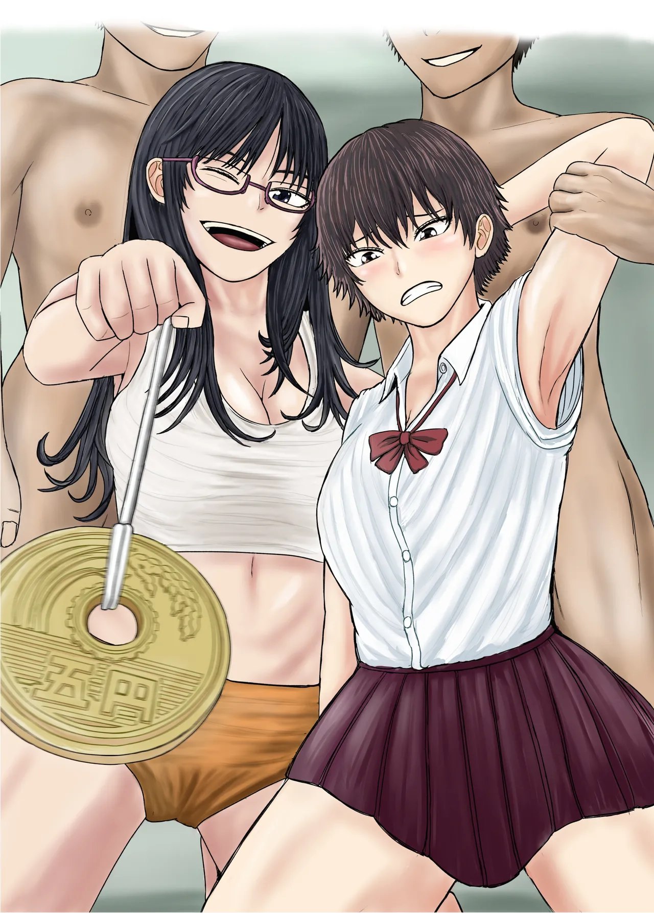 Together with onee-san: The story of having an orgy with my classmates in a hypnosis experiment